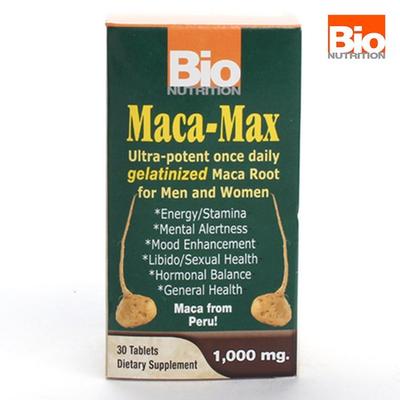 Bionutrition Maca-Max 1000mg Tabletten, 30 Packungen, 30 Tabletten, 1 Einheit, koreanisches Naturkost