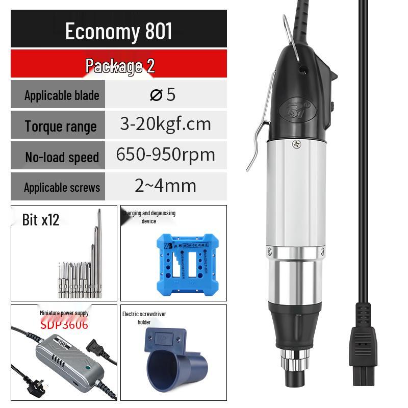 220V Electric Screwdriver for Home & Device Repair - Straight Handle for Phones & Laptops