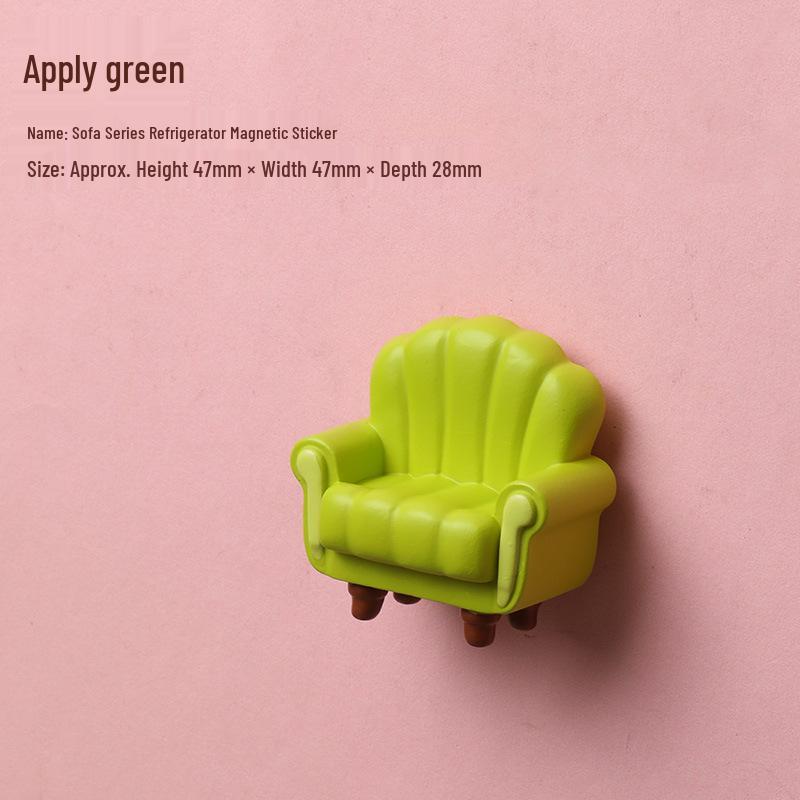 2024 3D Cartoon Magnet Sofa Refrigerator Stickers: Cute, Creative Resin Ornaments
