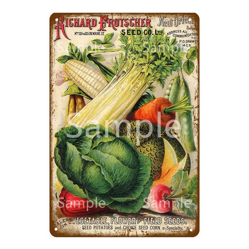 Enjoy Our Garden Kitchen FLowers Metal Tin Sign Farmhouse Home Retro Wall Painting Art Decor Beer Wine Farm Party Poster YL