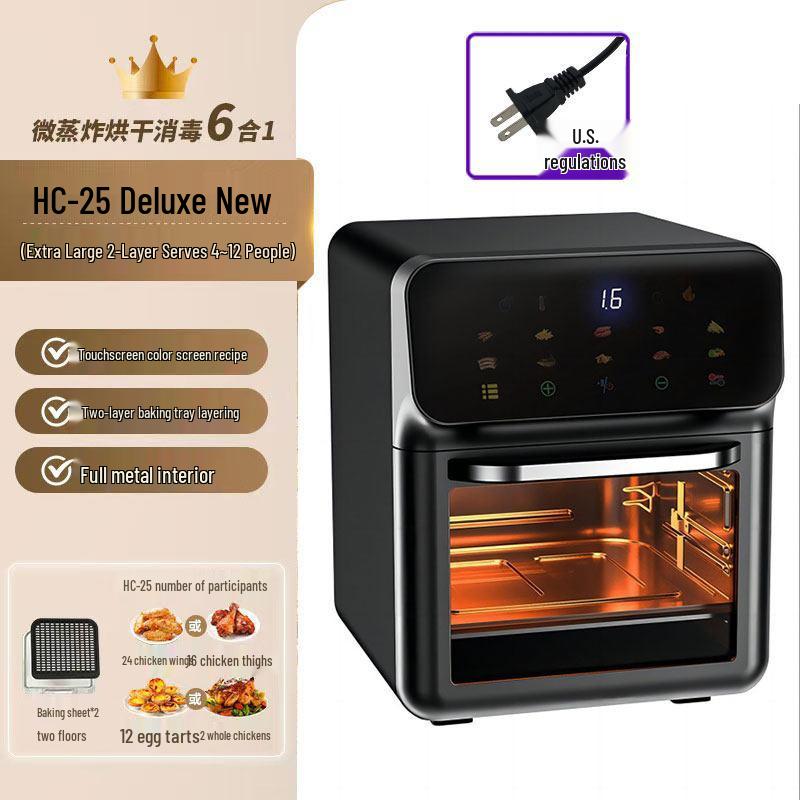 Three-in-One Multi-functional Desktop Oven: Microwave, Baking