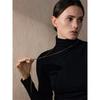 Yhpup 80+5cm Cadena de Suéter Exquisita Ajustable de Acero Inoxidable Collar Liso para Mujer Collar Minimalista Joyería de Moda PVD
