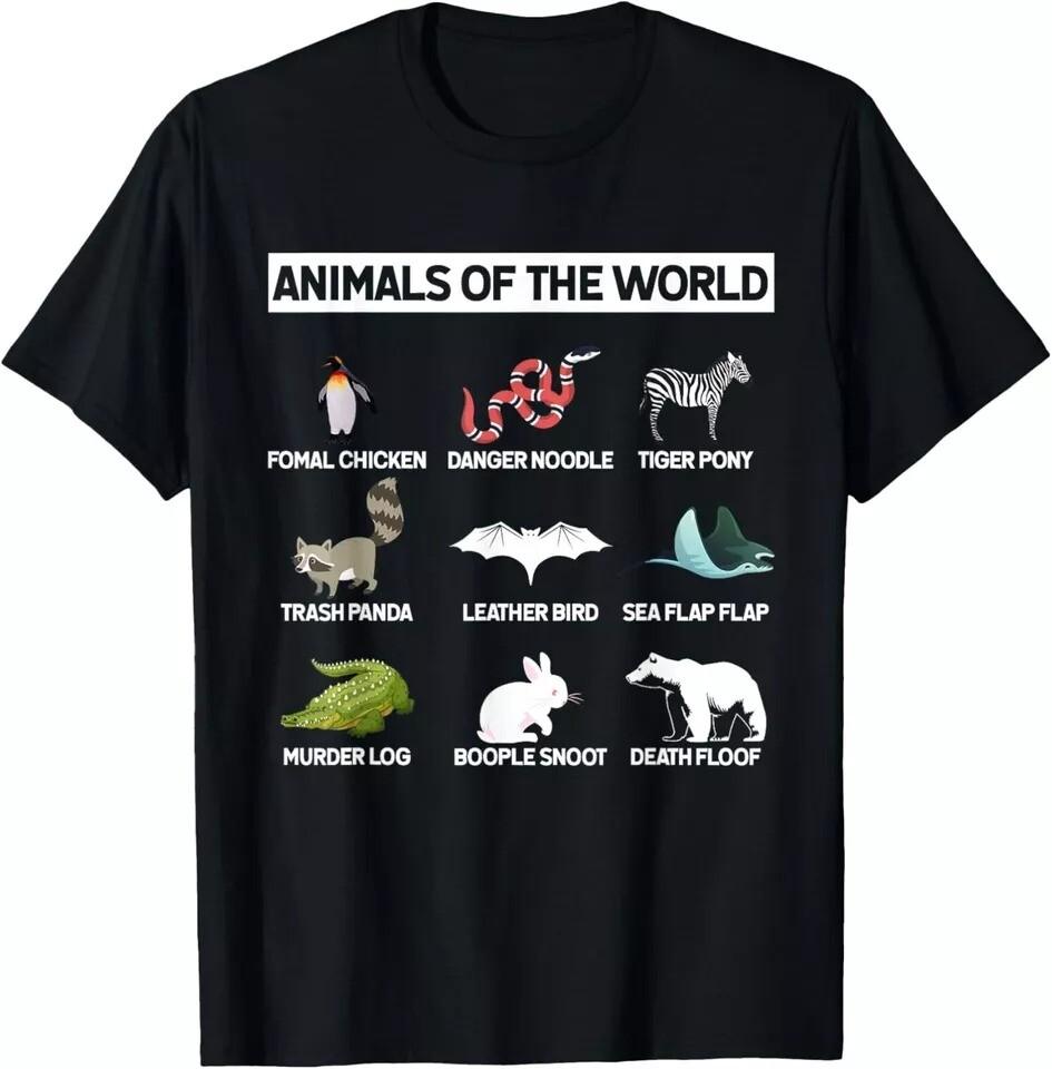 2025/Funny Animals Of The World Gifts For Animal Wild Lovers Gift Unisex T-Shirt Unisex T-Shirt S