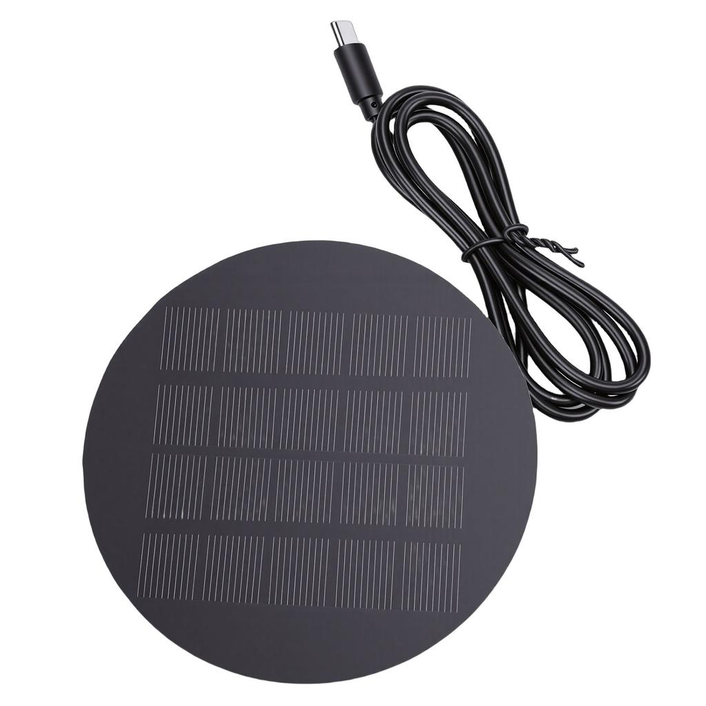 Portable Solar Panel Water Proof 1.2W Polycrystalline Silicon Solar Panel Charger with Type C Port for Mobile Phones