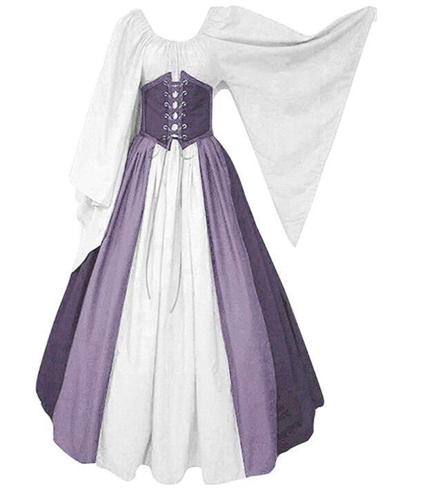 Halloween Medieval Renaissance Women's Cosplay Dress Costume