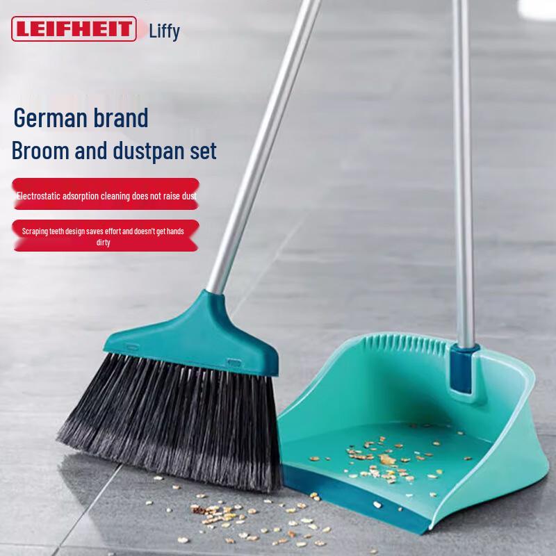 Foldable Broom and Dustpan Set