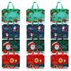 12Pcs Christmas Present Bags Non-Woven Fabric Medium Size Party Candy Bags Xmas Treat Gift Holder Christmas Present Holder