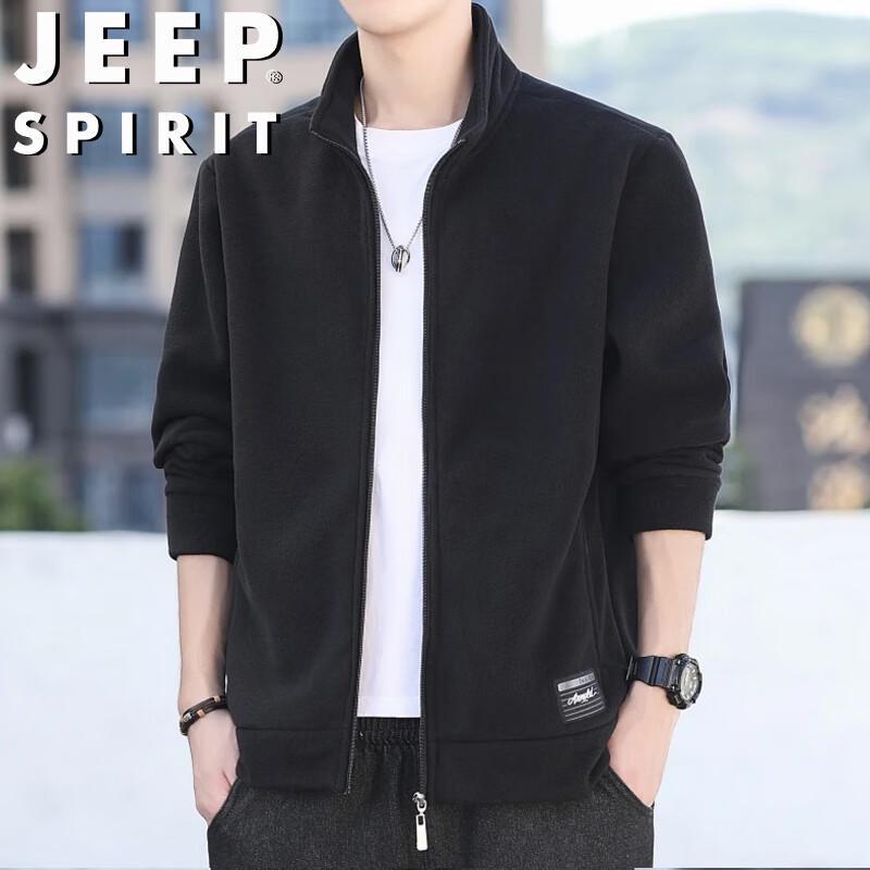 

JEEP SPIRIT Men s Fleece-Lined Stand Collar Jacket 4XL