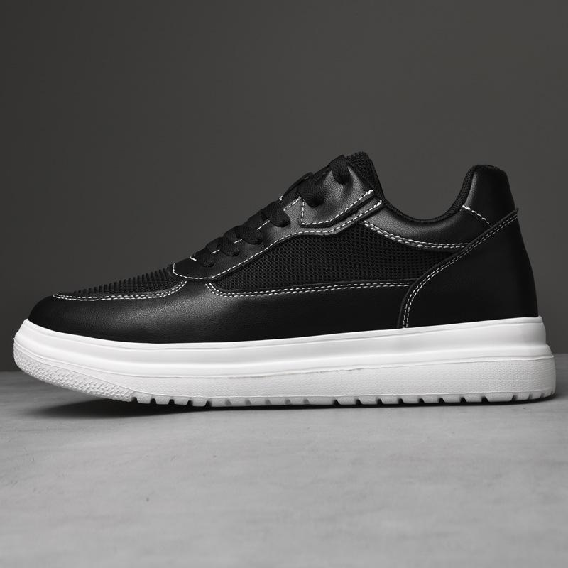 Men's shoes breathable couple heightening shoes 10cm men's cowhide inner heightening 6 casual board shoes running sports shoes 8