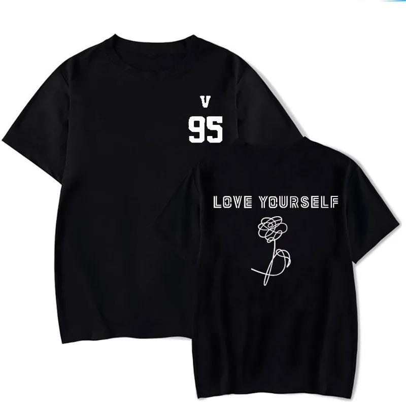 Hot Sale BTS Graphic Print T-Shirt Men Women Cotton Oversizd Short Sleeved Streetwear Y2k Harajuku Female Male Clothing Summer New Tee