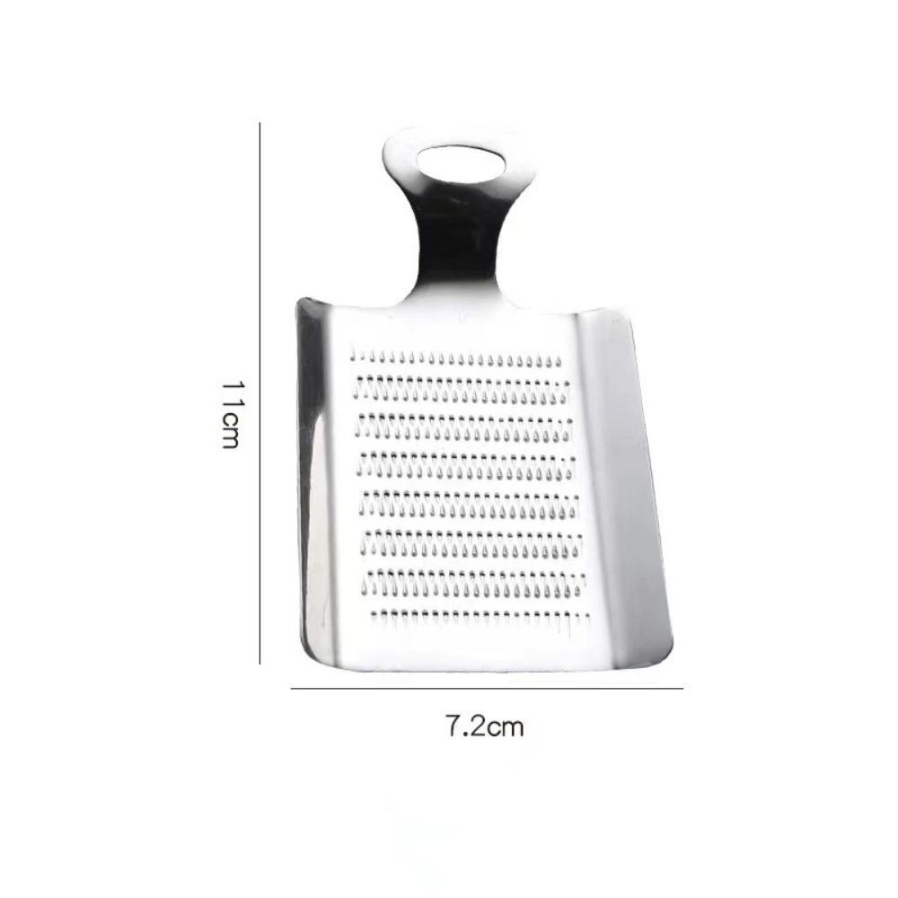 New Ginger Grater Stainless Steel Wasabi Grater Crusher Shovel Grinding Tool Press Crushed Kitchen Mincer for Fruits Vegetables