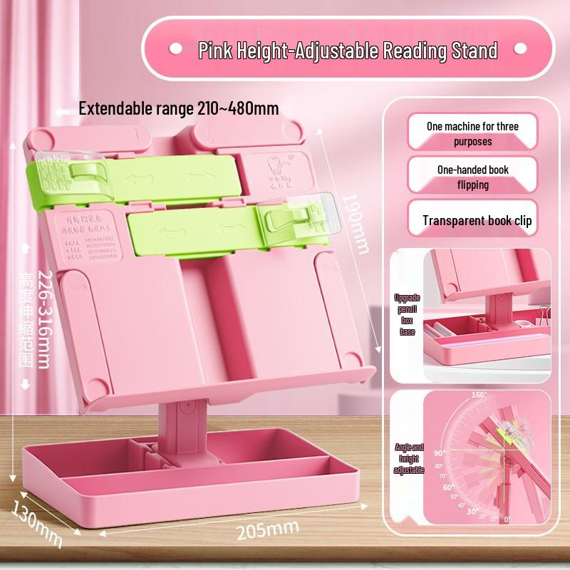 Children's Multifunctional Book Stand for Posture Correction