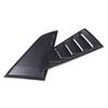 Matte Black Side Window Louvers Shades Cover Tirm Fit For Corvette C7 2014-