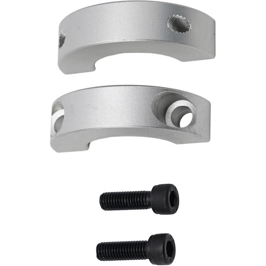 Double Split Shaft Collar, Double Split Clamp On Shaft Collar for 45mm 50mm 55mm 60mm Shafts(55mm)