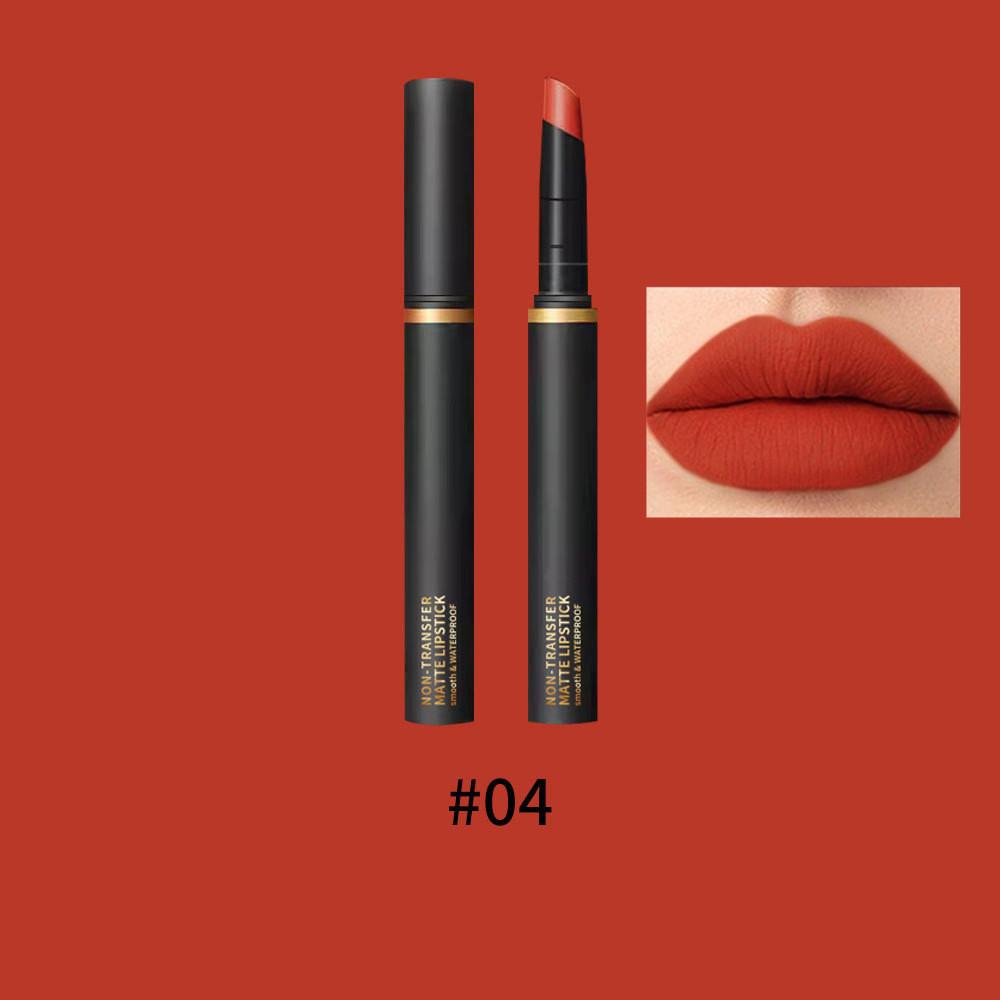 Misiou Beauty Velvet Matte Thin Tube Lip Glaze, samtmatter, leicht zu färbender, nicht leicht zu verfärbender, nicht leicht zu verblassender Lippenstift