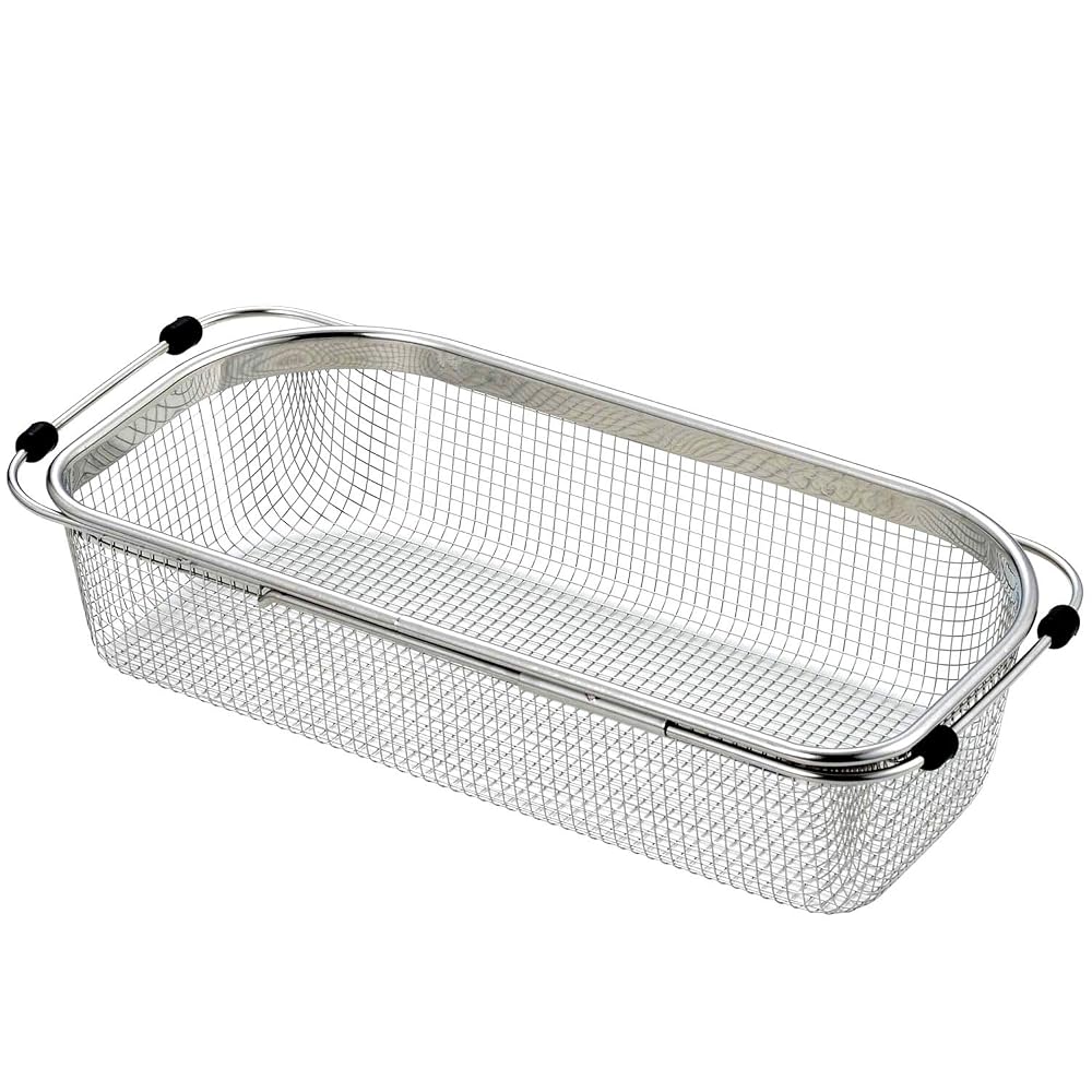 Nagao Tsubame-Sanjo Sink Drainer Rack, Extendable, 425-545cm, Deep Type, 18-8 Stainless Steel, Made