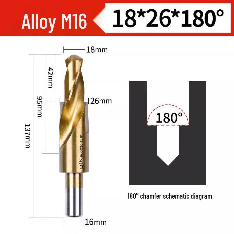 

Jun Ding Ying M16 Cobalt Alloy Straight Shank Drill Bit