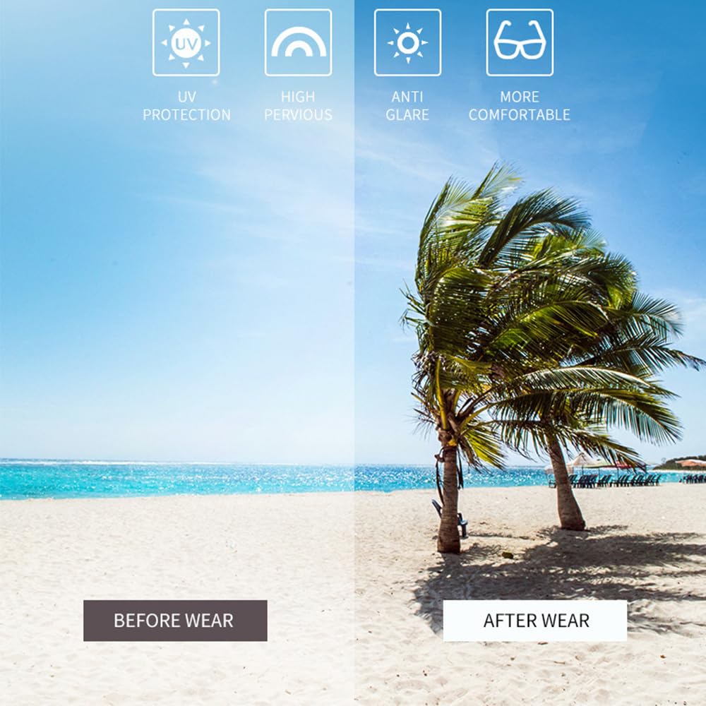 Renjzle Clip-On Polarized Sunglasses, 5-Color Set, Flip-Up Design, UV Protection, Polarized Lenses, Ultra Lightweight, for Driving, Cycling,