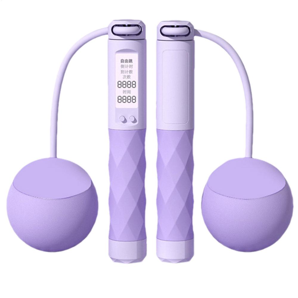 Ropeless Jump Rope Anti-slip Cordless Skipping Rope Counting Smart Weight System Indoor Fitness Equipment Adjustable Digital