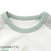27Kids Summer Children's Clothing Boys' Short-Sleeved T-Shirts Kidsren's Dinosaur Tops Boys' Pure Cotton Raglan Sleeve Clothes