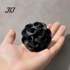 Versatile Office Desk Accessories 3D Printed Geometric Hollow Sphere Sculpture, Abstract Twisted Flower Fine Craftsmanship Decor Ball Ornament, Modern