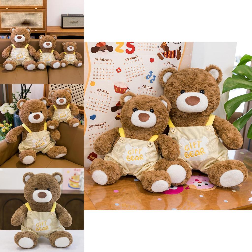 Plush Teddy Bear Sitting Pose With Straps For Kids And Women Soft Cushion