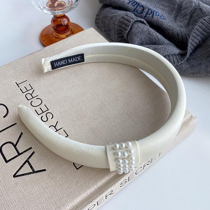 

2025 Новый стиль Высокая корона Жемчужная повязка на голову для женщин - Идеально подходит для умывания лица