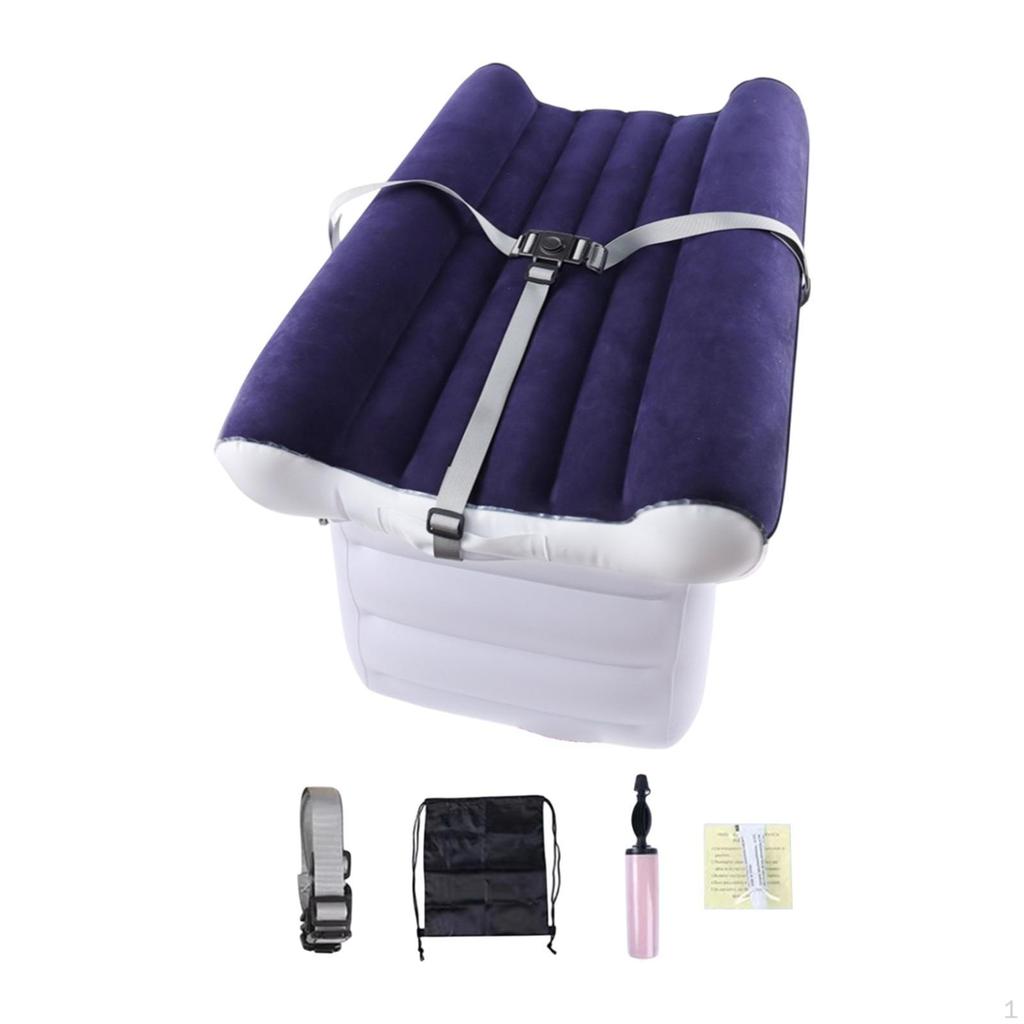 Nafukovací postel do letadla Zadní sedadlo auta s pumpou PVC Flokovaná Cestovní Béžová