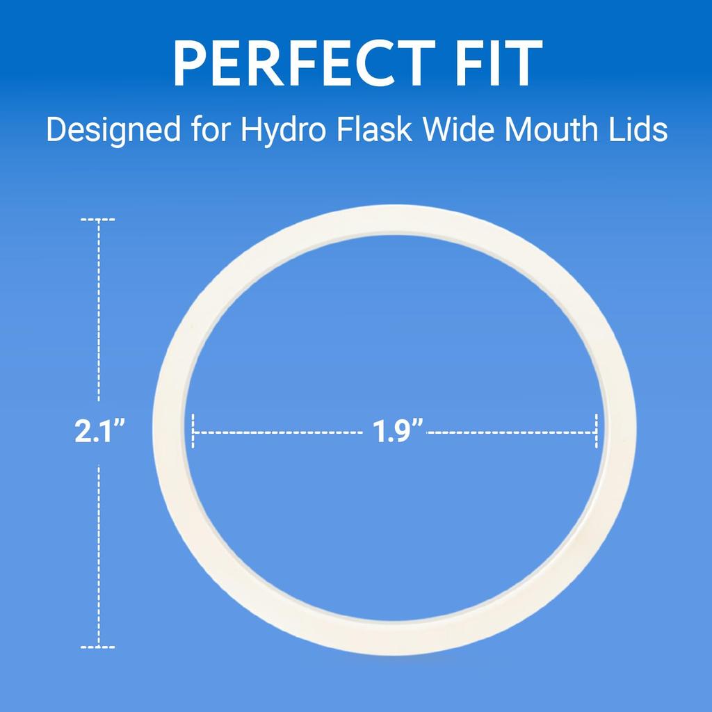 Impresa Products 3-Pack Hydro Flask Wide Mouth Lid Gaskets/Seals/Rubber Stoppers, BPA/Phthalate/Latex Free