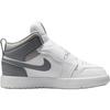 New Nike Anti Slip Wear Resistant High Top Kids' Skateboarding Shoes Gray White Kids' BQ7197-011