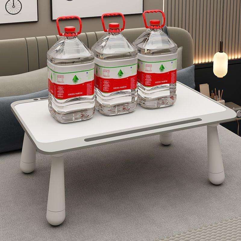 Folding Bed Desk Small Multifunction Laptop Table with Light Portable Simple Bedside Table Home Student Study Dormitory Desk