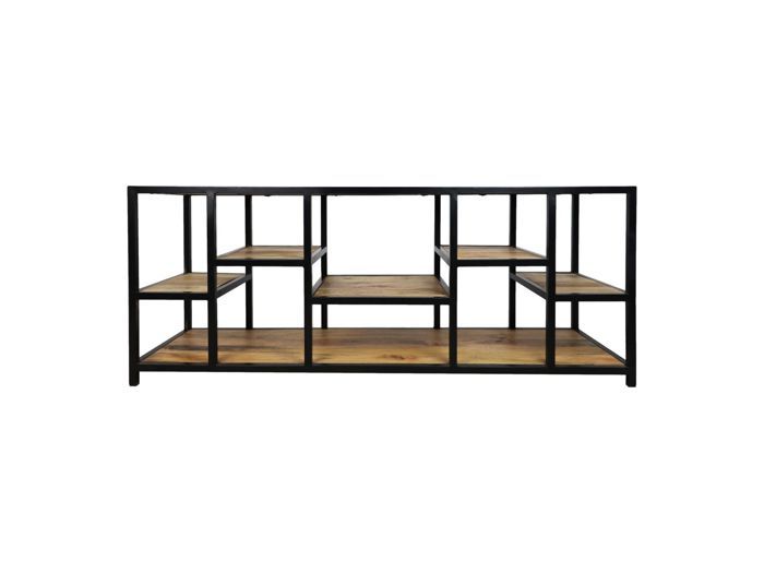 Levels TV Cabinet Natural/Black 140x40x55 - HSM - Contemporary - Design - Door(s) and Drawer(s)