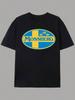Casual Unisex T-shirt met Ronde Hals en Mossberg Print