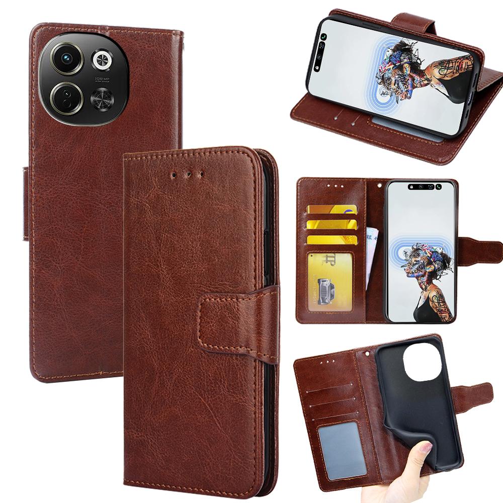 For TECNO Pova 6 Neo 5G/Spark 30 5G Case Wallet PU Leather+TPU Folding Stand Phone Cover