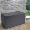 Storage Bench - OSE - 76 Cm - Solid Wood - Grey - Contemporary Design