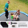 Trampoline Patch Repair Kit 20x10cm Rectangle Trampoline Mat Patches Set With Glue Adhesive Crack Repair Tools Tears Restorer