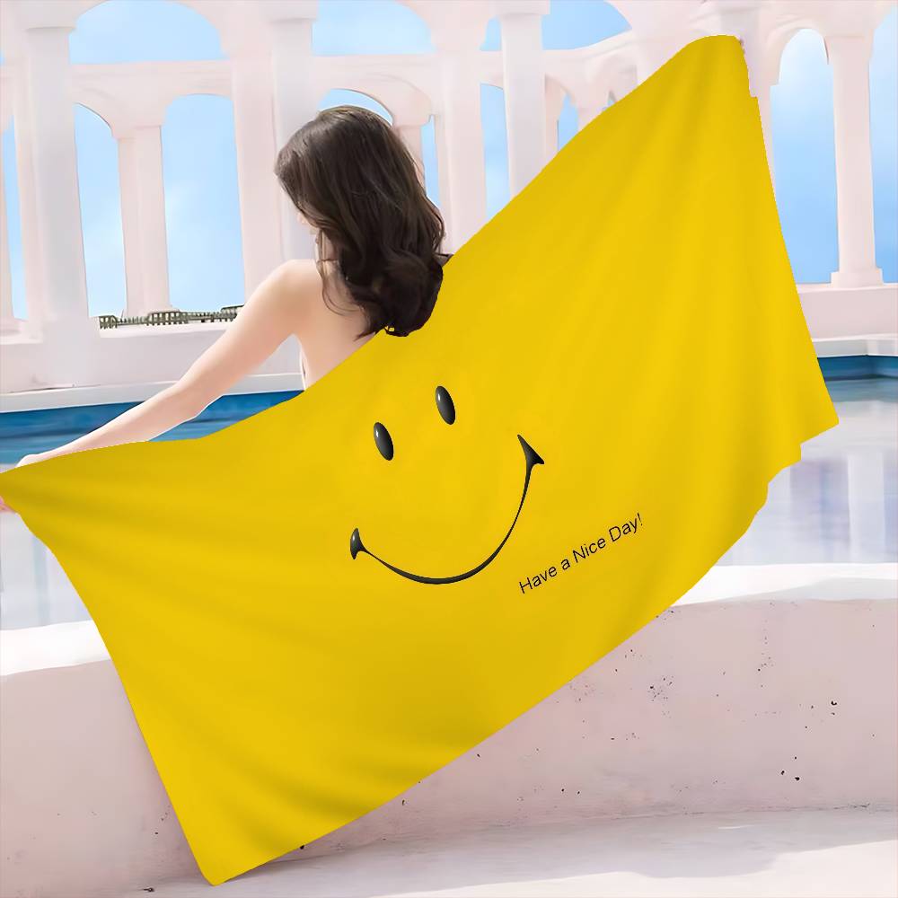 S-Smile Anime Beach Swimming Towel Soft Absorbent Washcloth Children's Gifts for Kids Travel Camping Gym