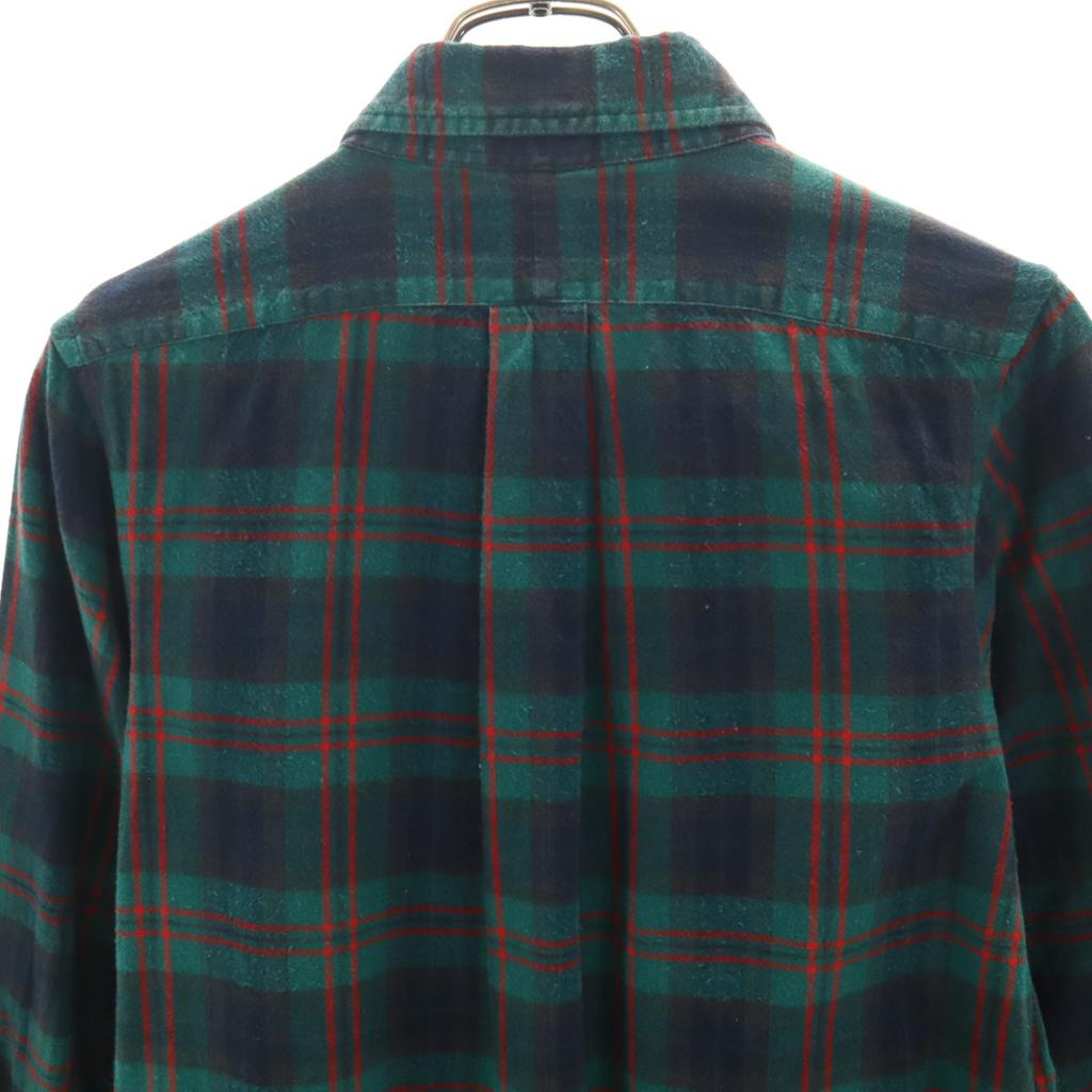 Ralph Lauren Check Pattern Long Sleeve Long Button Down Shirt XL Women Used