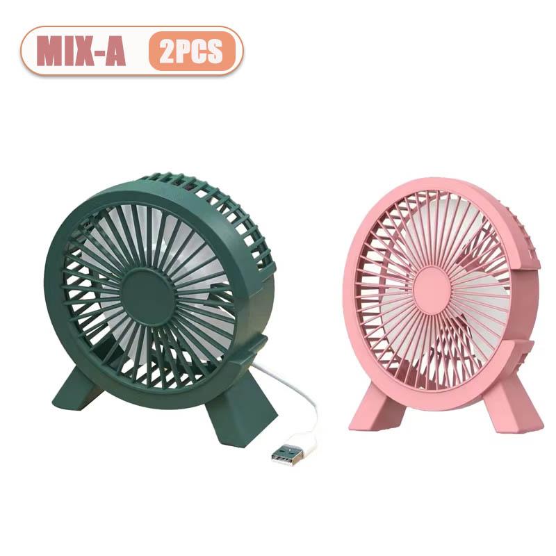 1/2/4PCS Quiet Desktop Fan for Students High Velocity Small Table Fan with USB Powered for Dormitory Bedroom Office Cooling