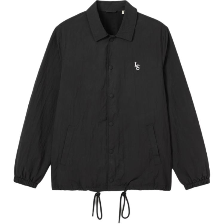 

Levis Повседневная Свободная Мягкая Однотонная Куртка с Поло-воротником и Длинным Рукавом Мужская Куртка Черный 003MM-0001 S