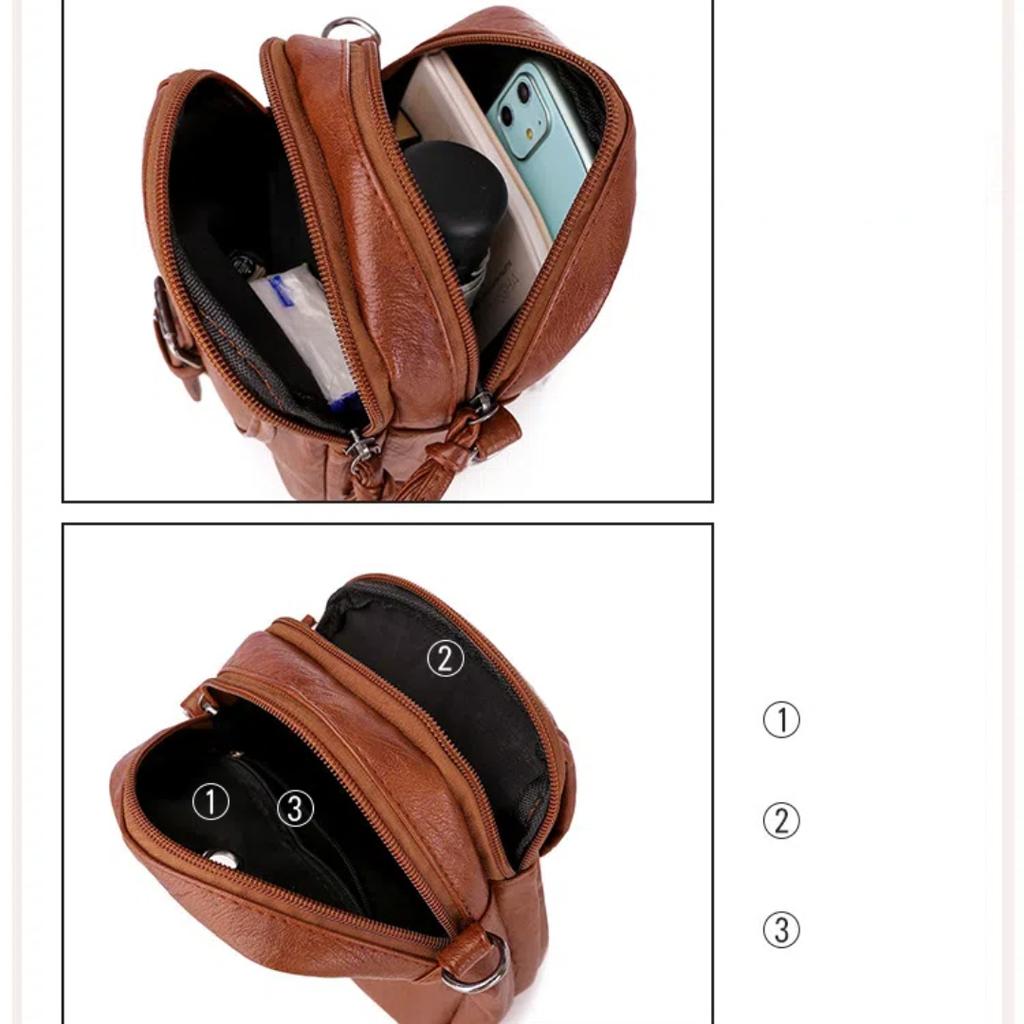 Vintage Women's Bag Versatile Practical Shoulder Bag Double Layer Large Capacity Women Crossbody Messenger Bags