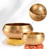 Tibetan Handmade Brass Singing Bowl Yoga Meditation Bowl For Sound Healing Stress Relief Buddha Mindfulness Bowl Instrument
