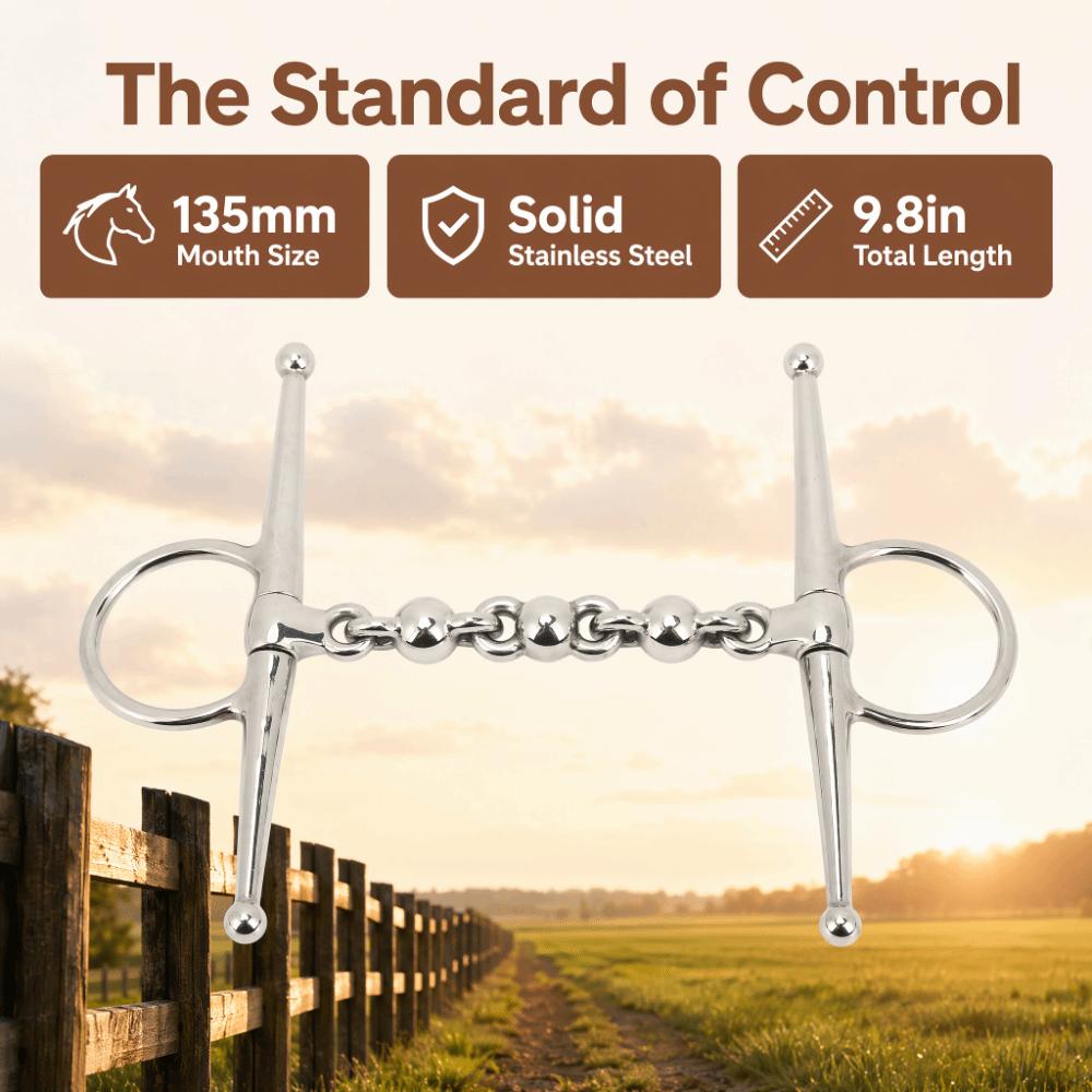 Ball Chain Design Horse Mouth Bit Stainless Steel Stainless Steel Horse Bit Riding Use