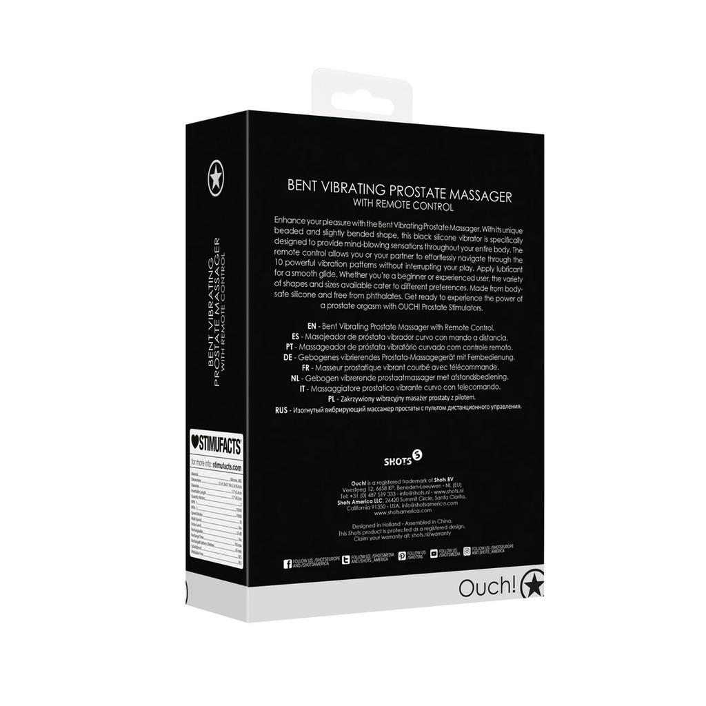 Ouch! - Curved Vibrating Prostate Massager with Remote Control