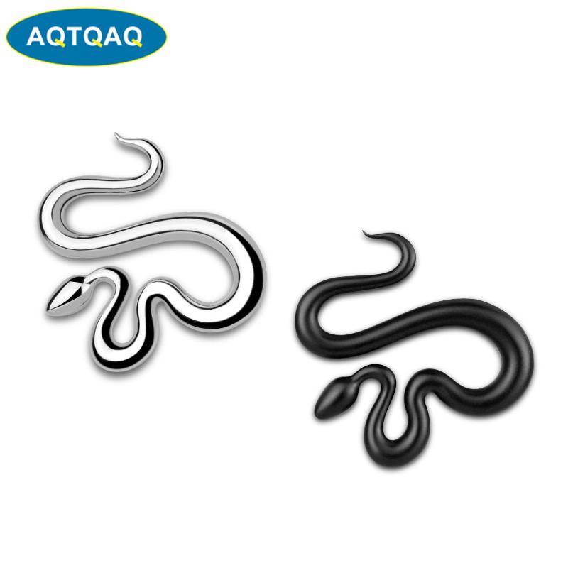 1Pc 3D Metal Snake Car Side Fender Rear Trunk Emblem Badge Sticker Decals for JEEP Wrangler,Car decorations