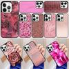 Pink Aesthetic Phone Case Back Cover for iPhone 17 Air 16 15 14 13 11 12 Pro Max Plus Fundas Coque
