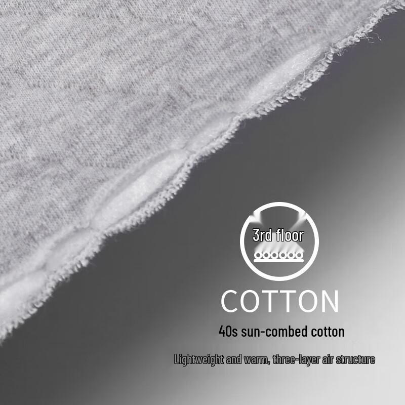 

Yiershuang 100% Хлопок Водолазка 3-Слойный Толстый Термобелье L