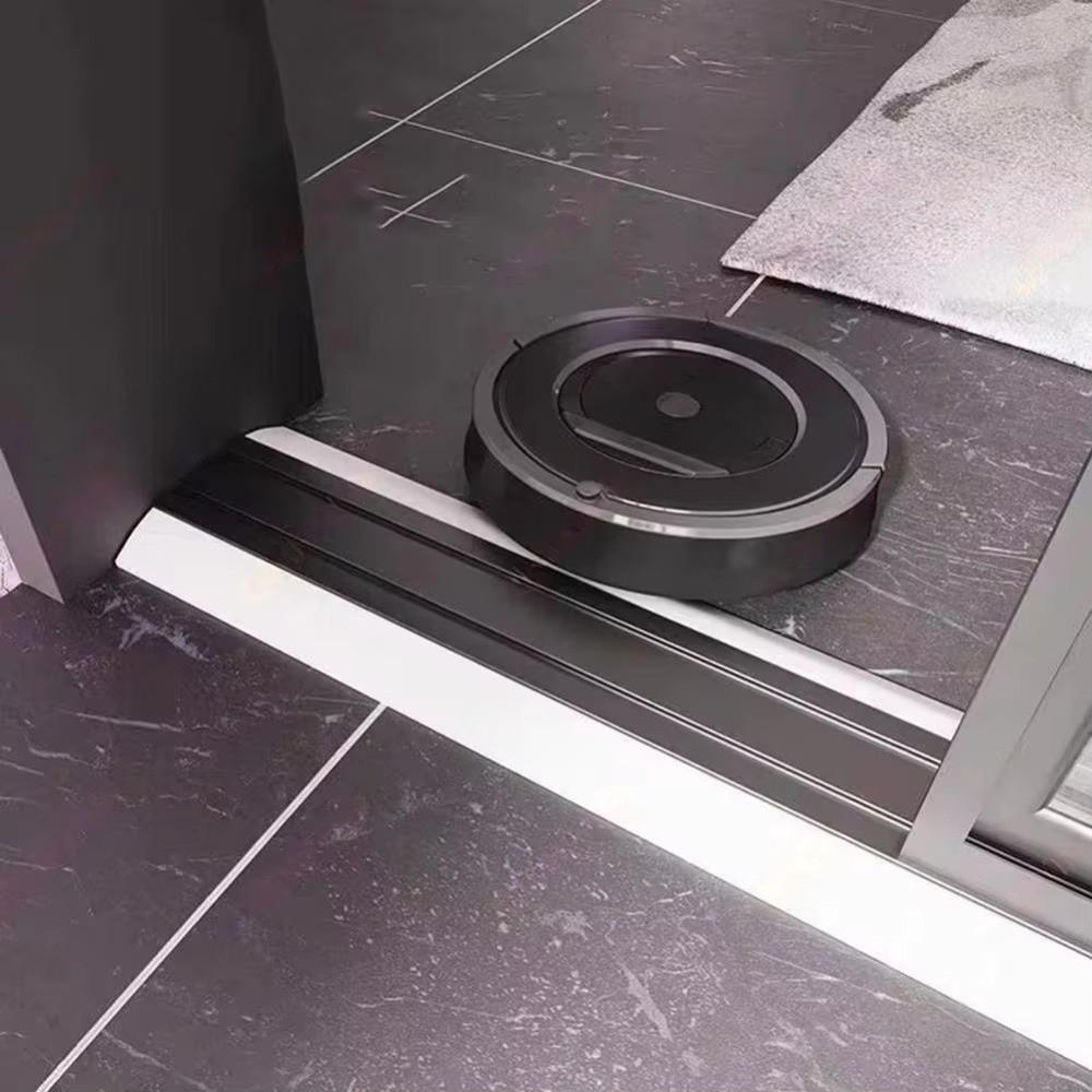 1M Self-adhesive Threshold Ramp Bendable Water Barrier Shock Resistant Door Sill Pad Robot Climbing