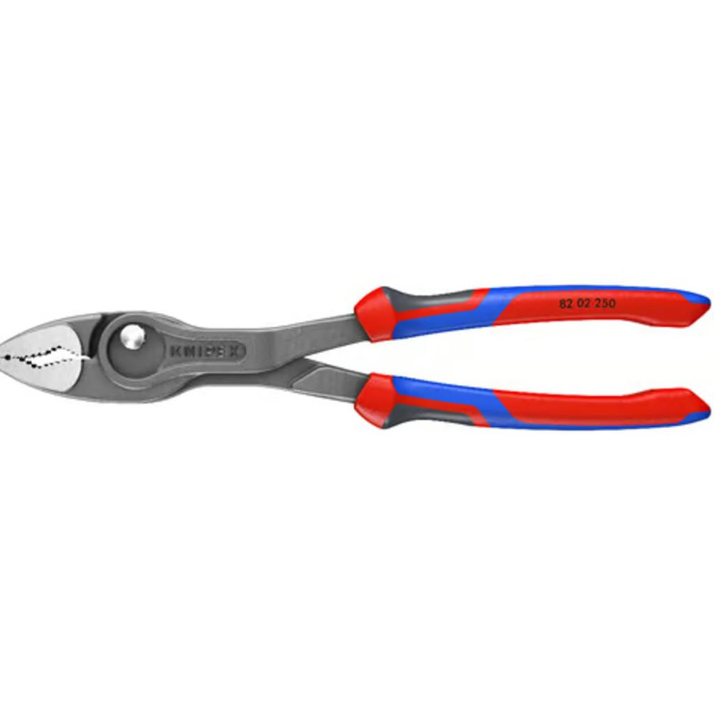 KNIPEX Twin Grip Slip Joint Adjustable Opening for Removing Removing Worn and Comfort Pliers, Width, Screws, Bolts, Nuts, More, Handle, 250mm,