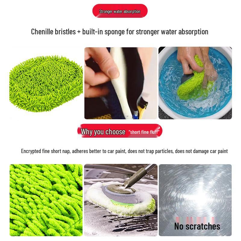 Yuecar Extendable Car Wash Brush & Dust Duster